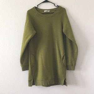 Z AVENUE USA sweatshirt dress green